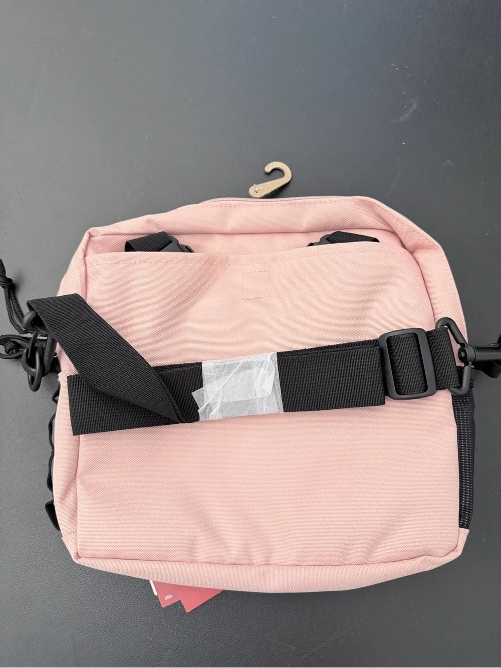 Jansport Pale Pink Crossbody Pouch with Front Zip